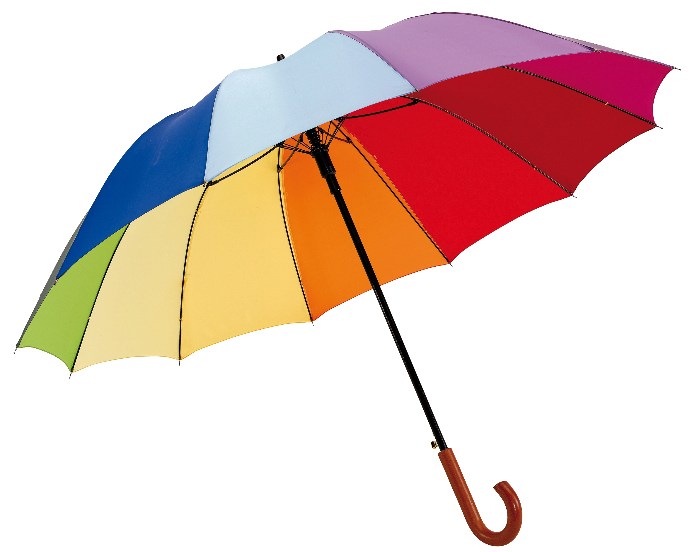 Automatyczny parasol RAINBOW LIGHT, wielokolorowy 56-0104054 wielokolorowy