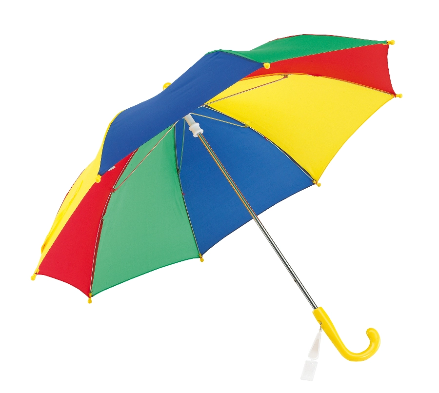 Parasol dziecięcy LOLLIPOP, czerwony, niebieski, zielony, żółty 56-0105009 zielony