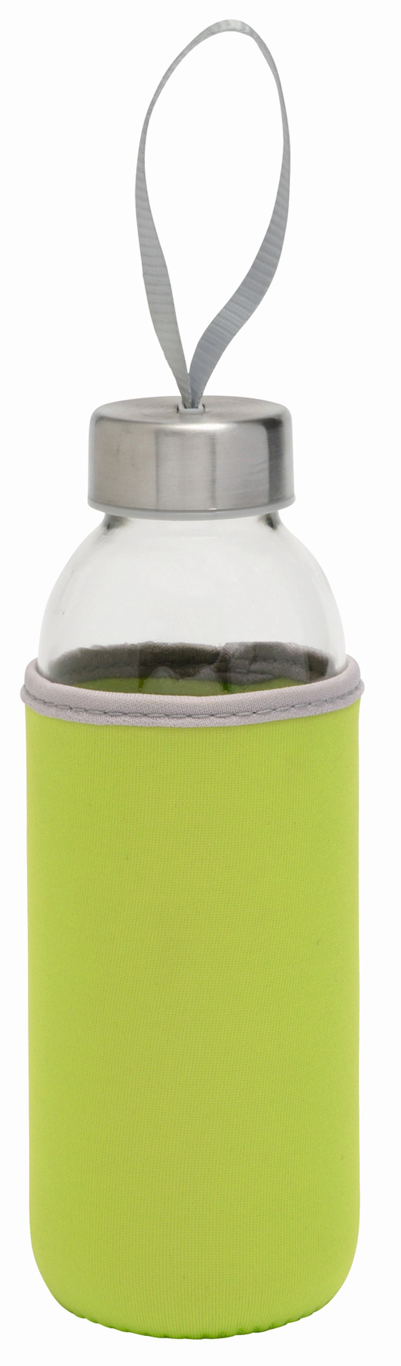 Szklana butelka TAKE WELL, transparentny, zielone jabłko 56-0304233 transparentny