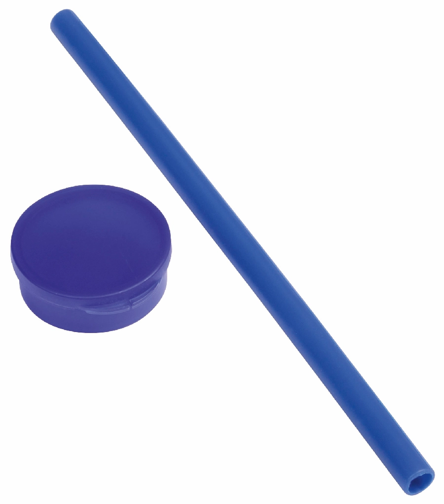 Słomka silikonowa PRACTICALLY 56-0304441 niebieski
