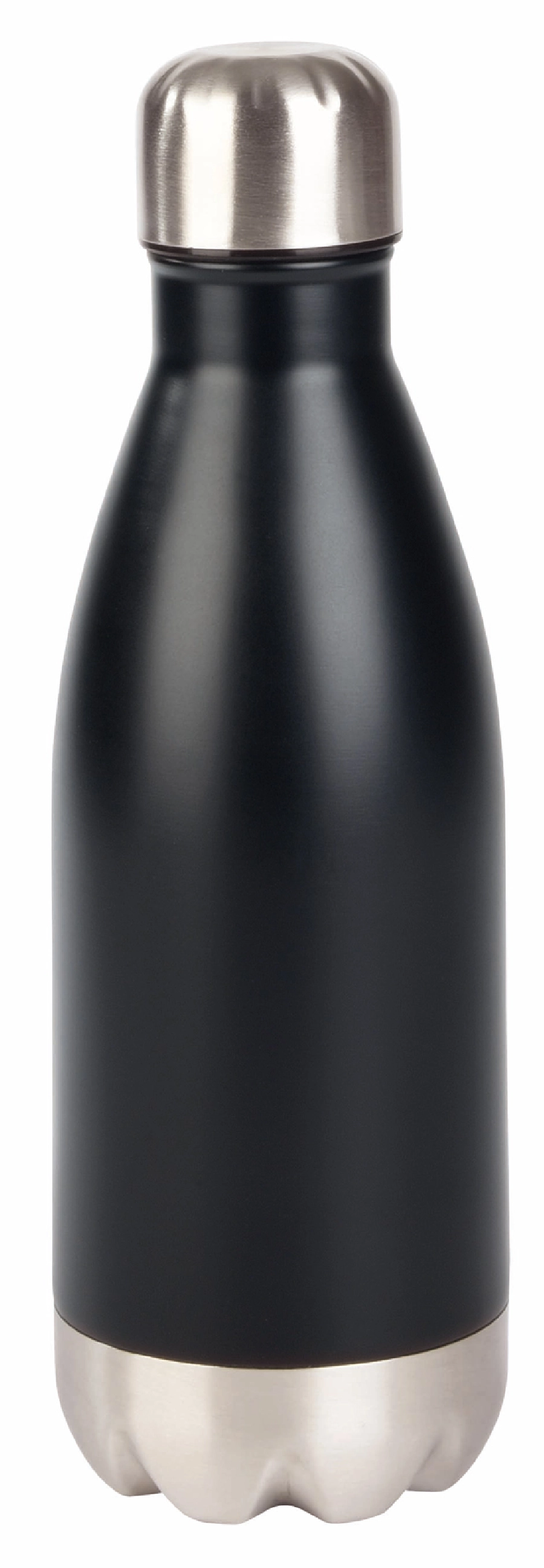 Butelka stalowa PARKY, czarny, srebrny 56-0304502