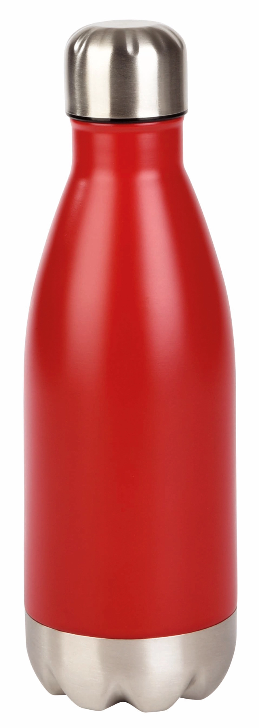 Butelka stalowa PARKY, czerwony, srebrny 56-0304504