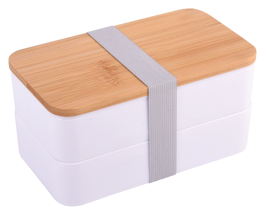 Lunch box DOUBLE LEVEL, biały 56-0306056