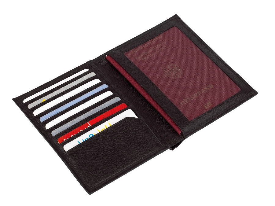 Etui na paszport VACATION, czarny 56-0404444 czarny