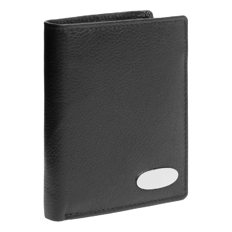 Oryginalny skórzany portfel DOW JONES, czarny 56-0404446 czarny
