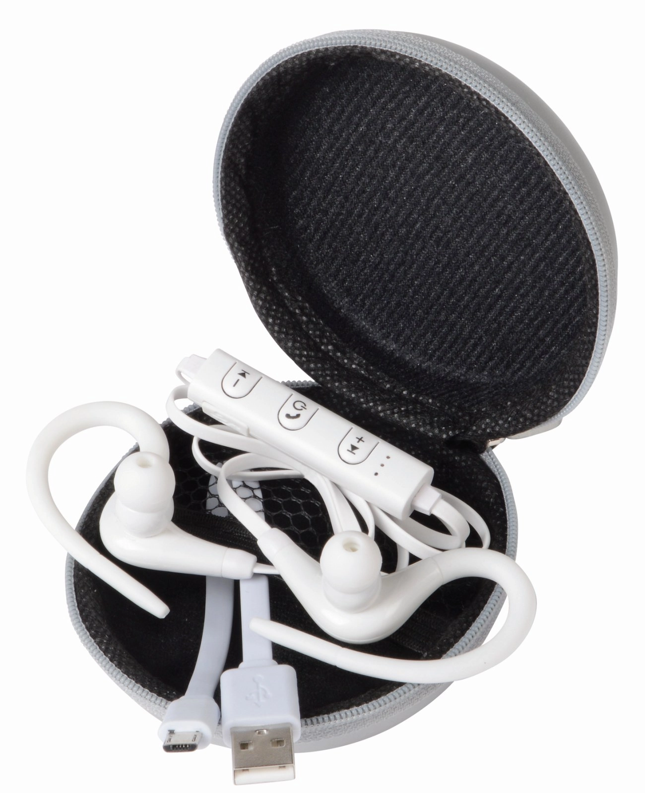 Bezprzewodowe słuchawki douszne SPORTY, biały 56-0406286 biały