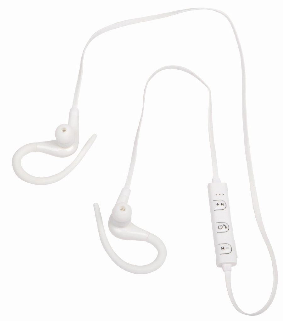 Bezprzewodowe słuchawki douszne SPORTY, biały 56-0406286 biały
