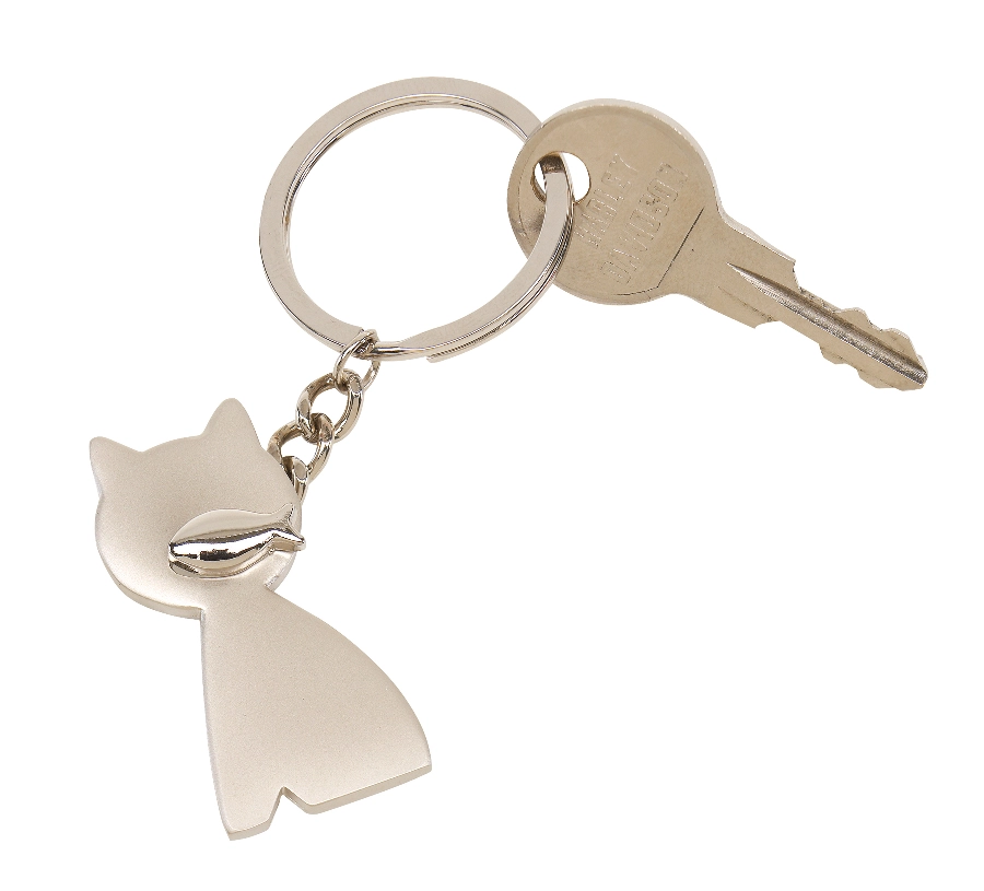 Brelok na klucze CAT, srebrny 56-0407815 srebrny

