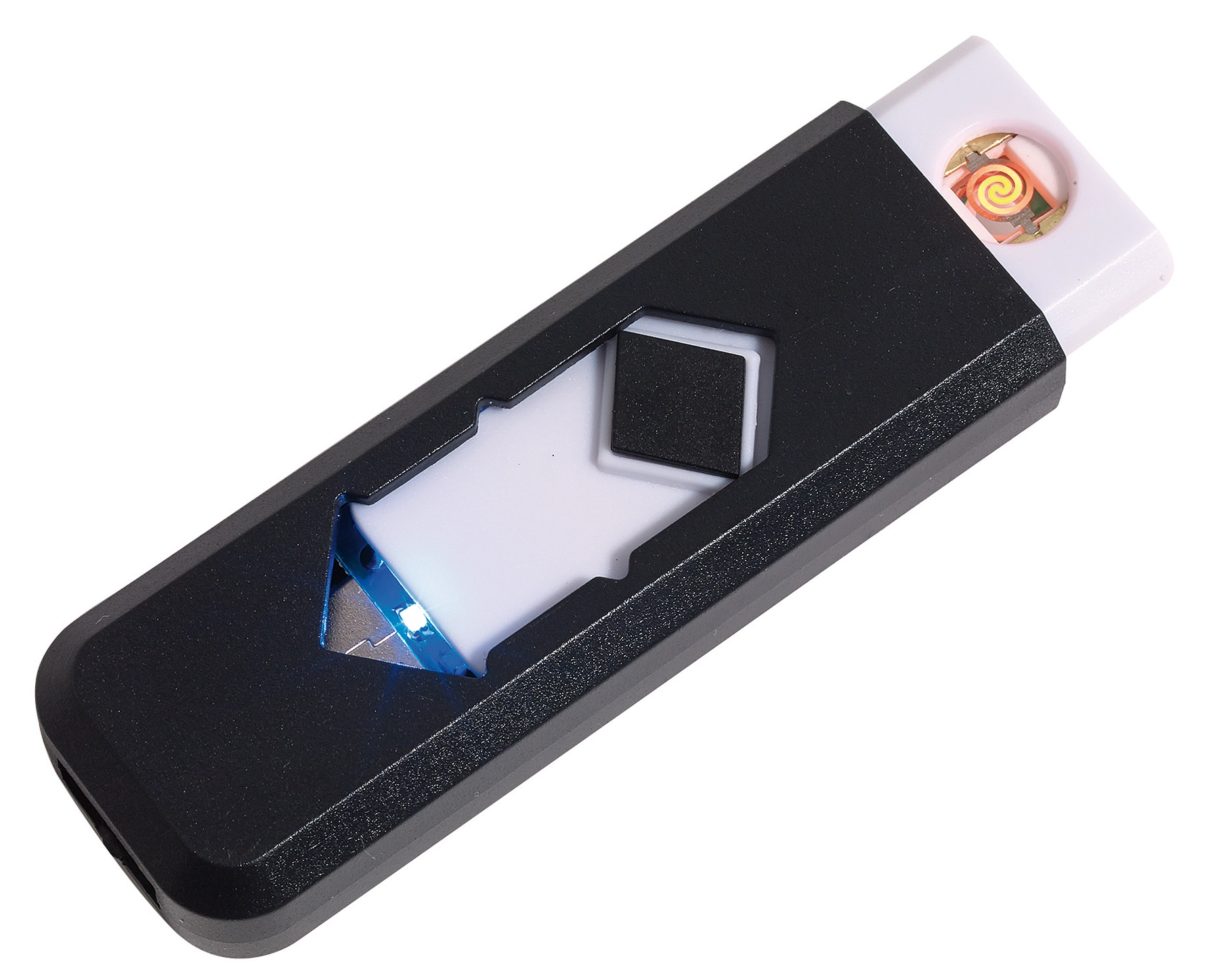 Elektroniczna zapalniczka z USB FIRE UP, czarny 56-0411047 czarny