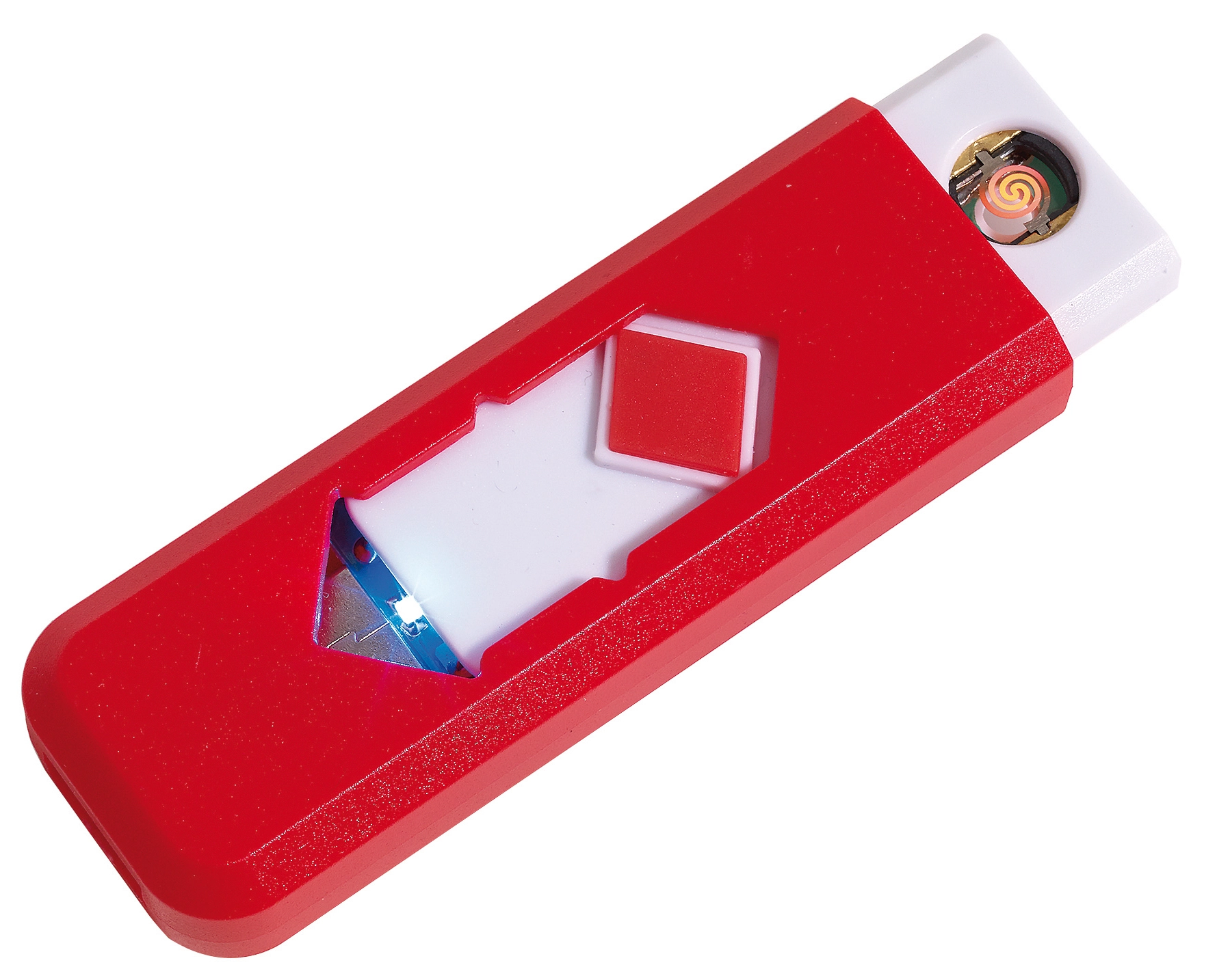 Elektroniczna zapalniczka z USB FIRE UP, czerwony 56-0411049 czerwony