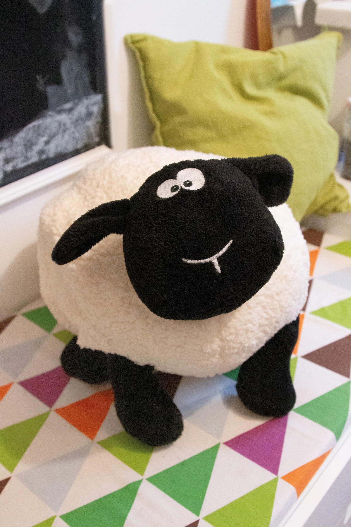 Duża pluszowa owca SAMIRA, , biały, czarny 56-0502623