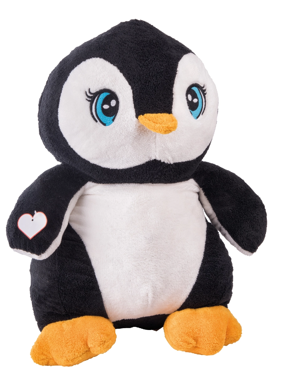 Duży pluszowy pingwin SKIPPER, , biały, czarny 56-0502624