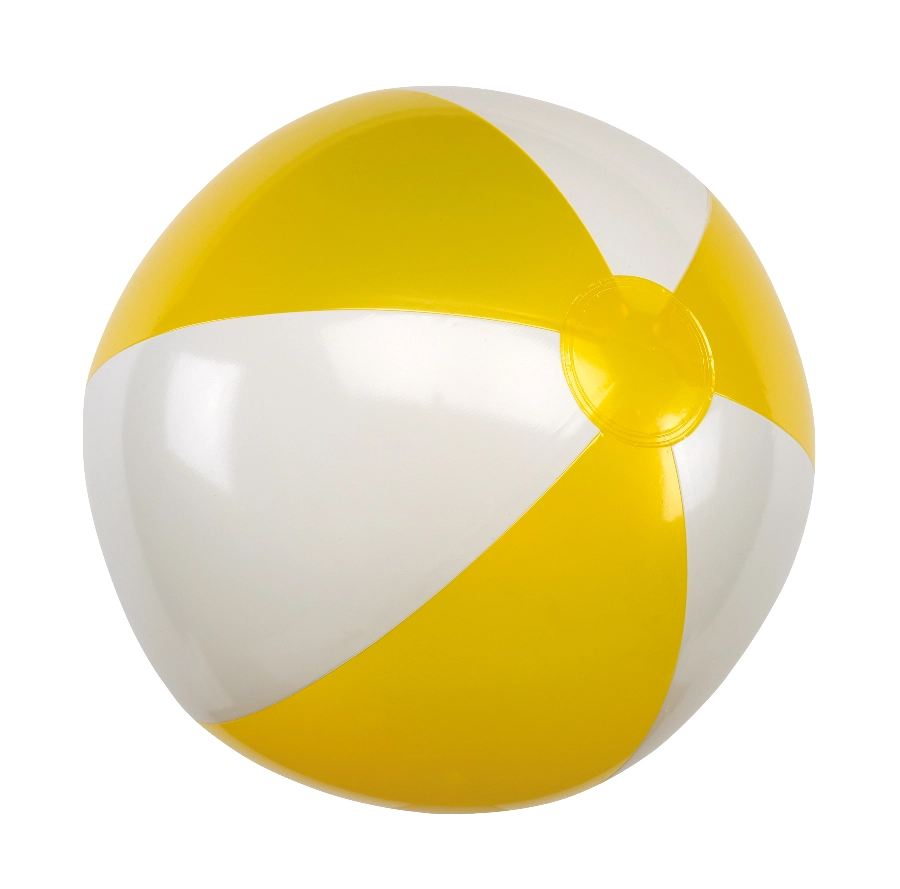 Nadmuchiwana piłka plażowa ATLANTIC SHINY, biały, żółty 56-0602078 biały
