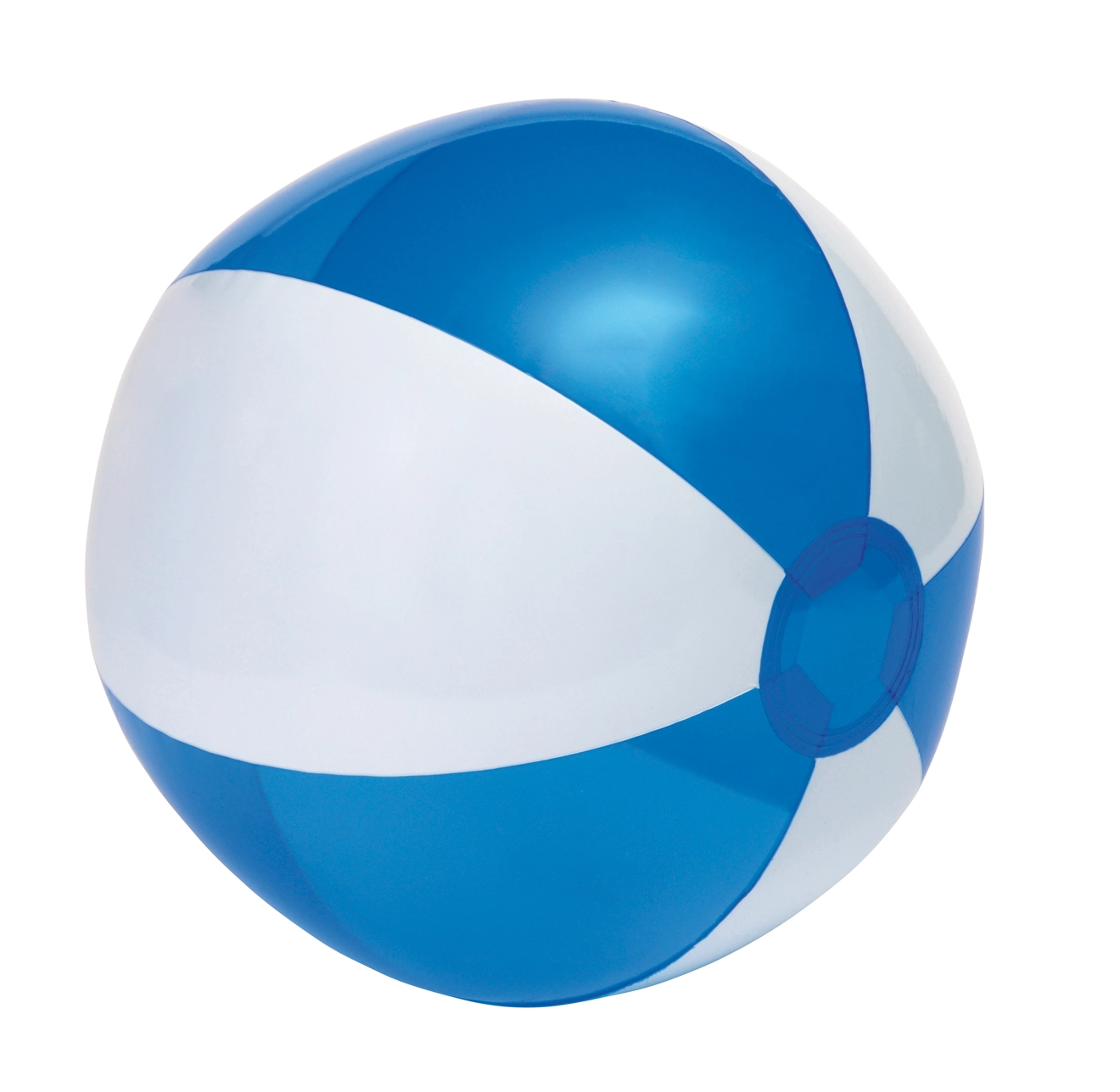 Piłka plażowa OCEAN, biały, transparentny niebieski 56-0602144 biały