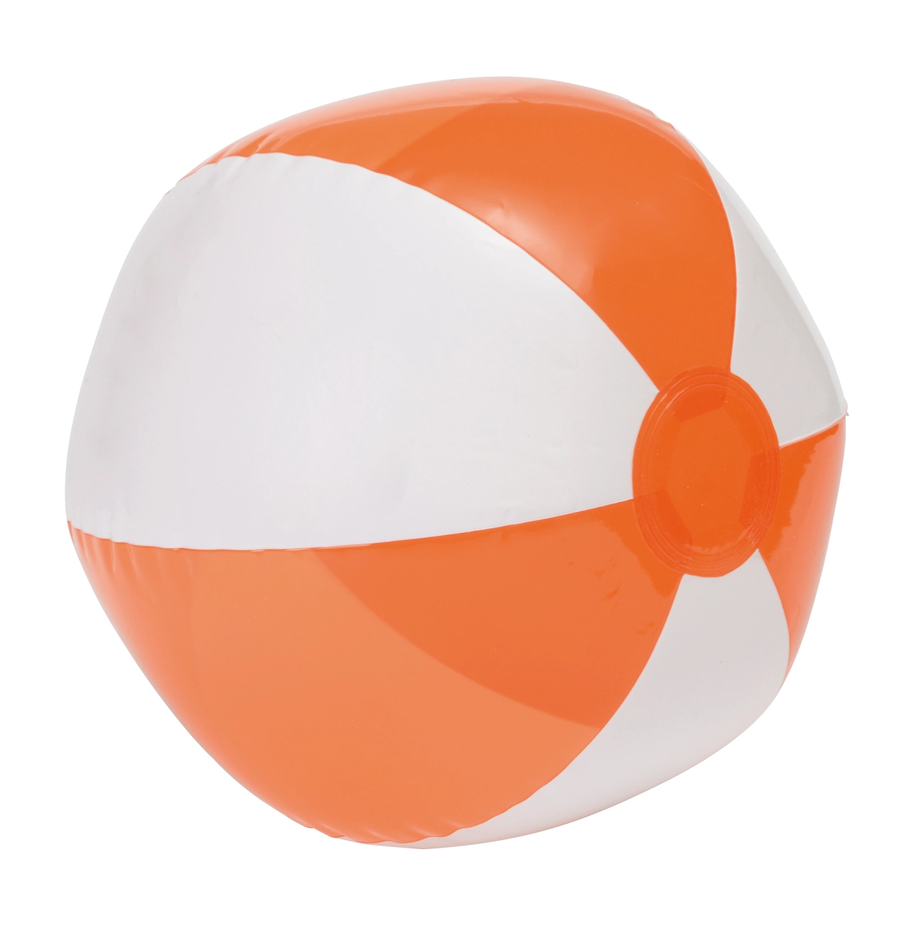 Piłka plażowa OCEAN, biały, transparentny pomarańczowy 56-0602147 biały