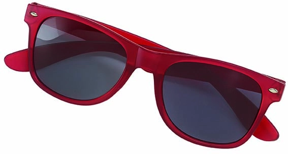 Okulary przeciwsłoneczne POPULAR, czerwony 56-0603070 czerwony