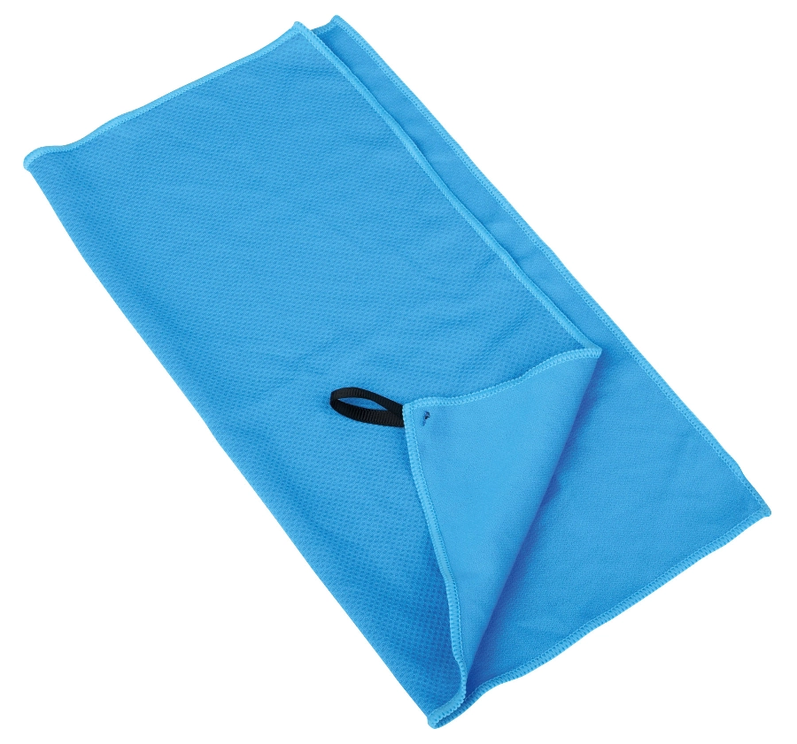 Ręcznik chłodzący z mikrofibry COOL DOWN, niebieski 56-0605075