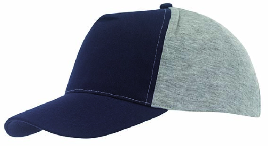 5 segmentowa czapka baseballowa UP TO DATE, ciemnoniebieski, szary 56-0701602 szary