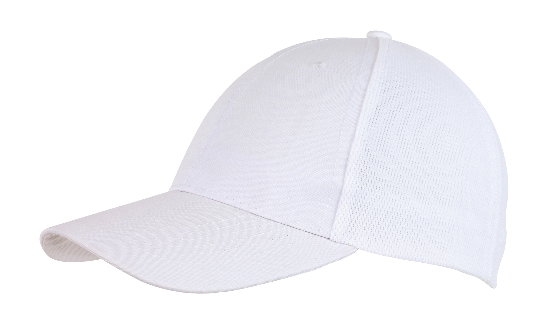 6 segmentowa czapka PITCHER, biały 56-0701700 biały