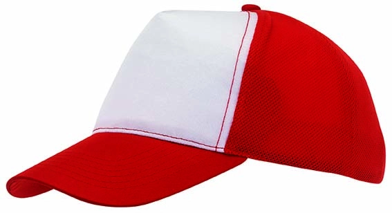 5 segmentowa czapka baseballowa BREEZY 56-0701752 biały