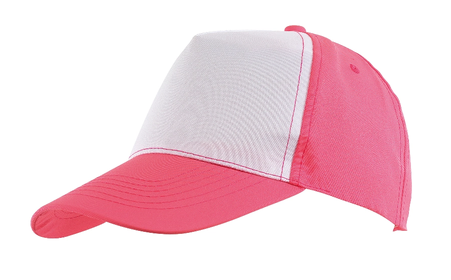 5 segmentowa czapka SHINY, biały, różowy 56-0701803 różowy