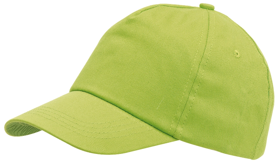 5-segmentowa czapka FAVOURITE, jasnozielony 56-0702050 zielony