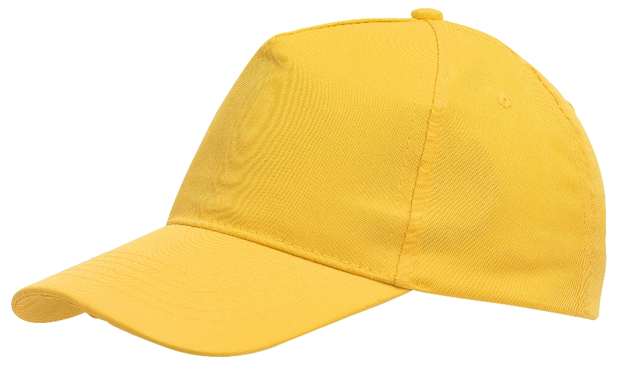 5-segmentowa czapka FAVOURITE, żółty 56-0702053 żółty