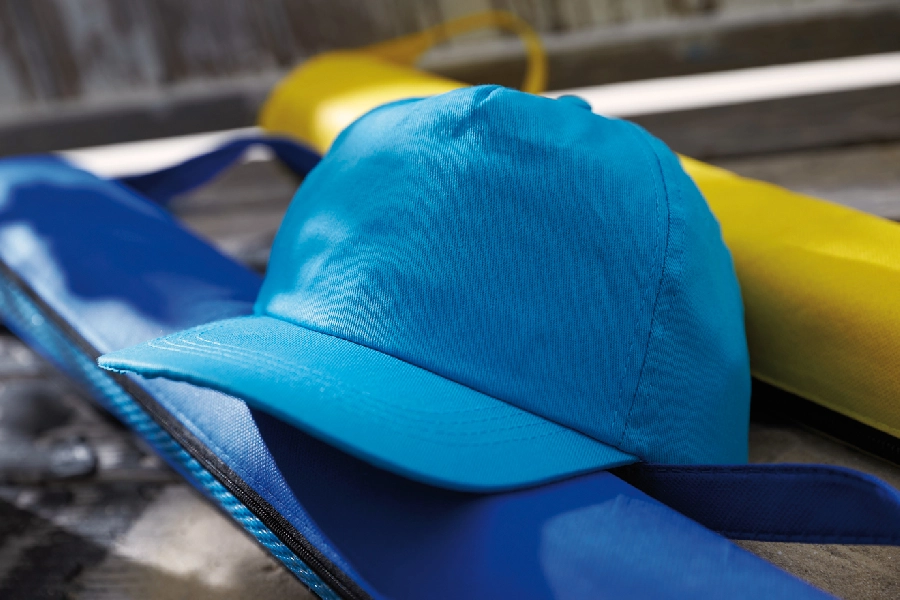 5-segmentowa czapka FAVOURITE, jasnoniebieski 56-0702057 niebieski