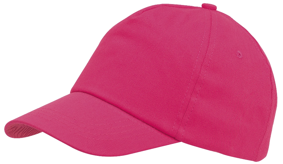 5-segmentowa czapka FAVOURITE, różowy 56-0702059 różowy