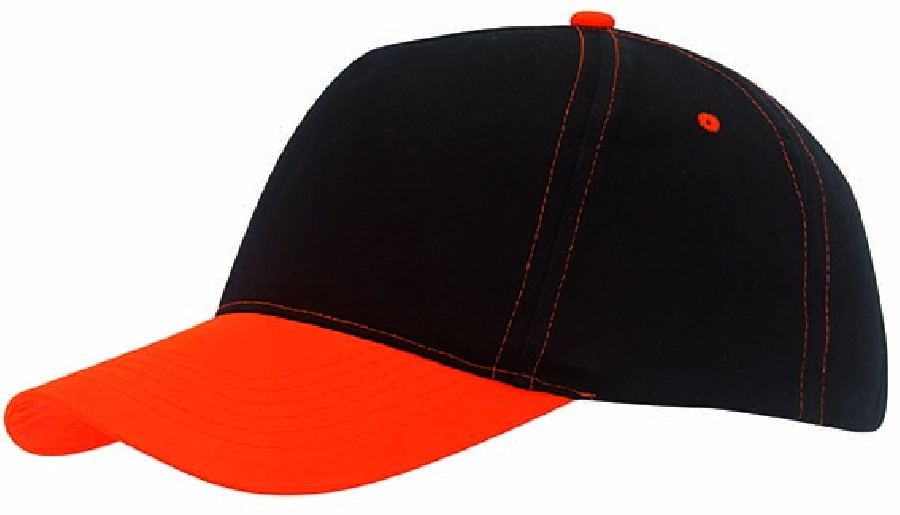 5 segmentowa czapka baseballowa SPORTSMAN 56-0702061 pomarańczowy