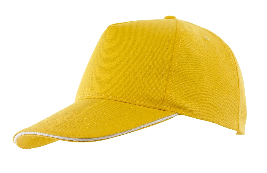 Czapka baseballowa WALK, żółty 56-0702094 żółty