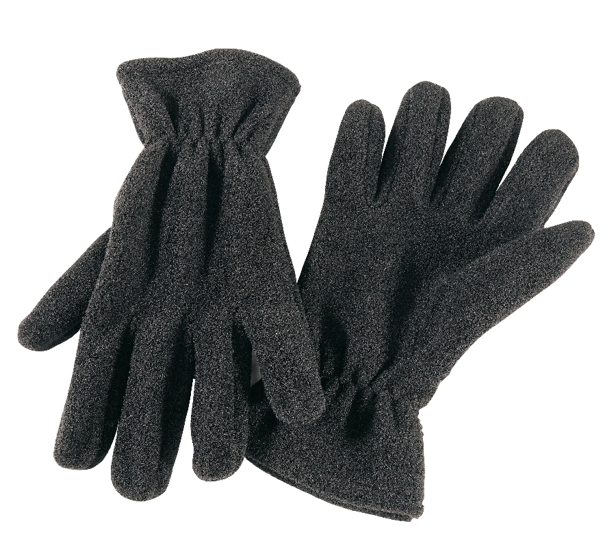 Rękawiczki z włókna polarowego ANTARTIC, czarny 56-0702405 czarny