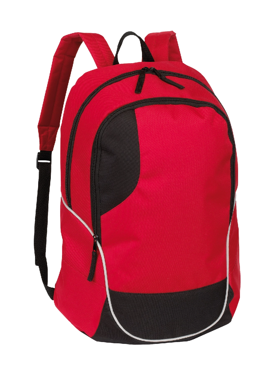 Plecak CURVE, czarny, czerwony 56-0819530 czerwony