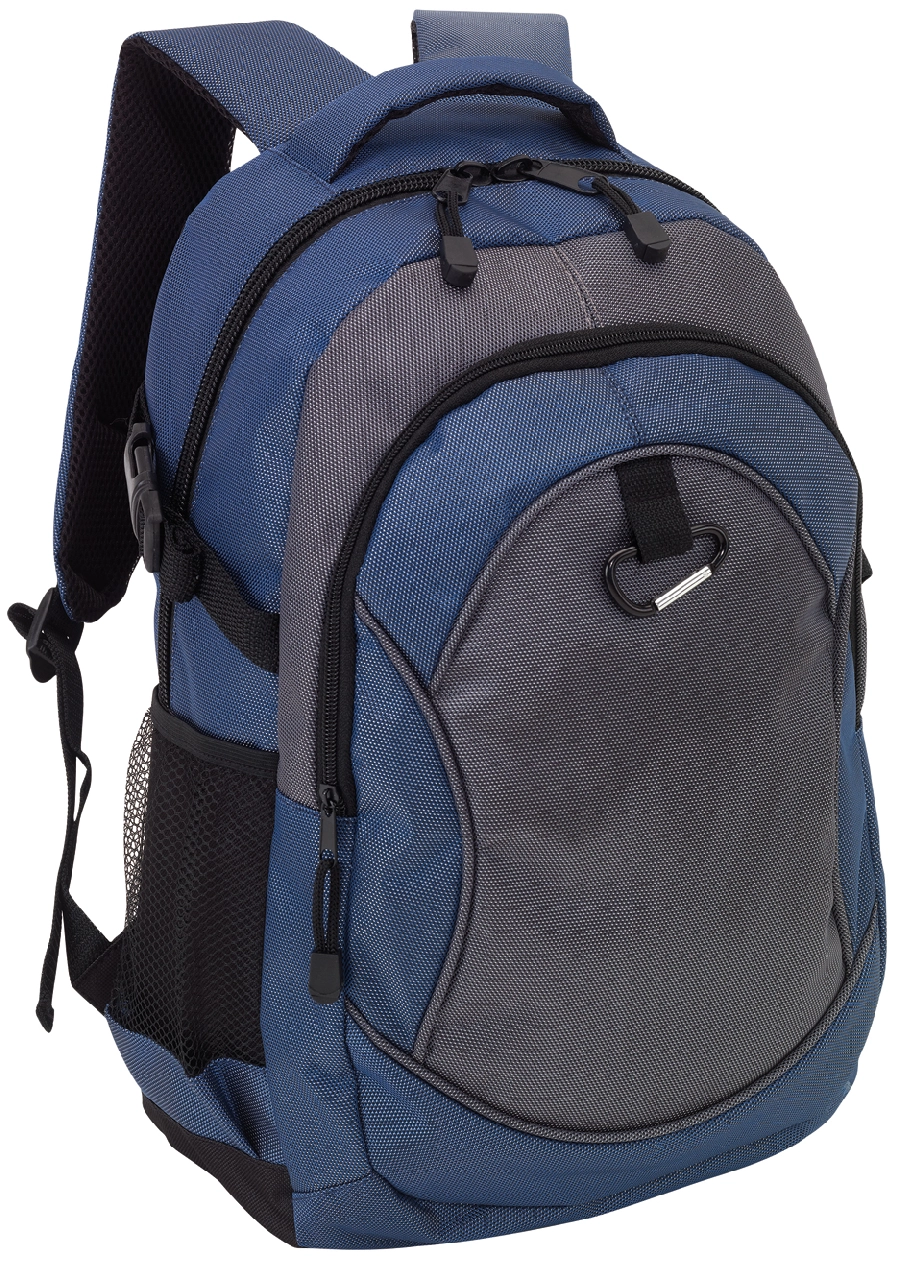Plecak HIGH-CLASS, niebieski, szary 56-0819569 niebieski