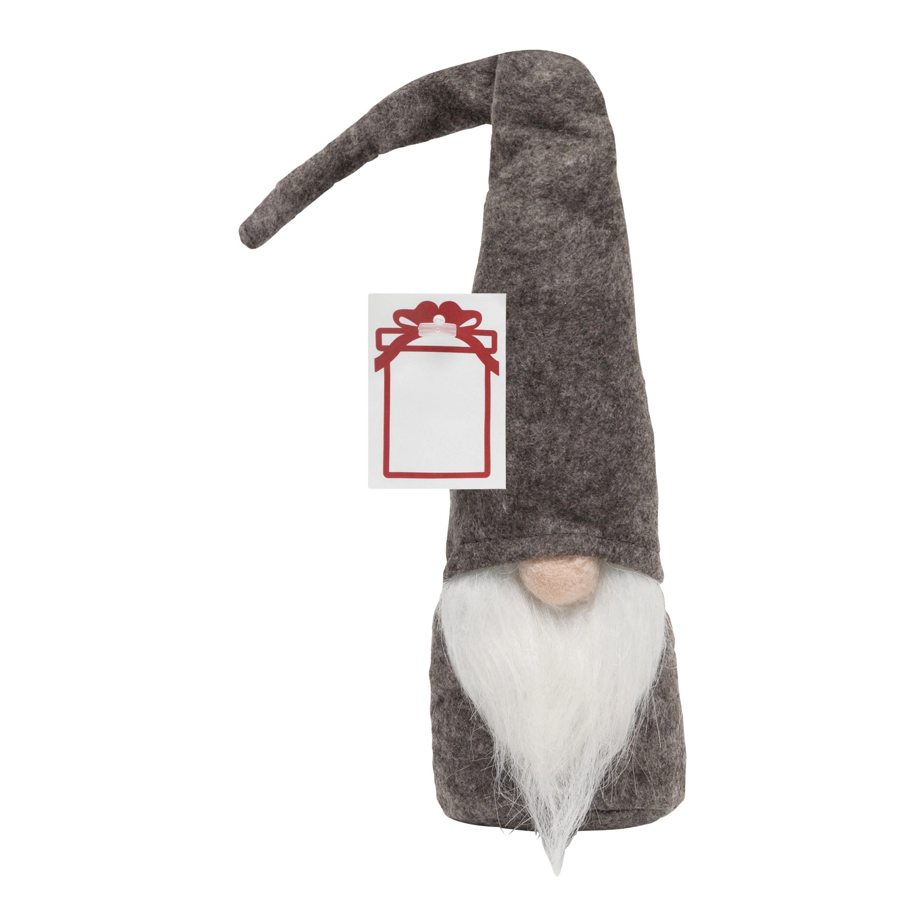 Filcowy świąteczny skrzat ze spiczastą czapką HANS, szary 56-0902390