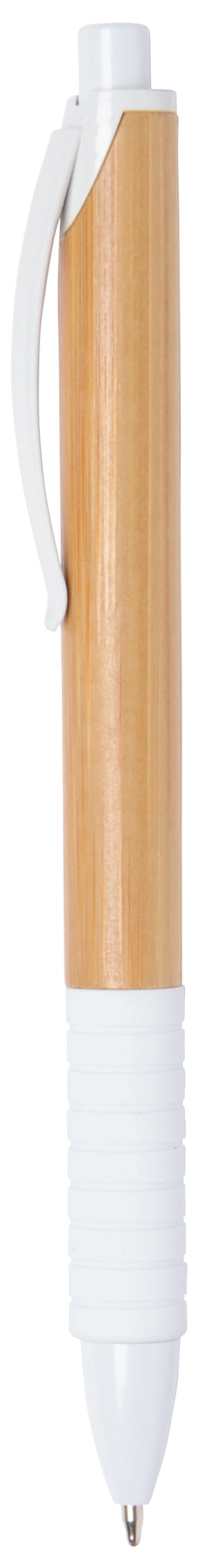 Długopis BAMBOO RUBBER, biały, brązowy 56-1101537 brązowy