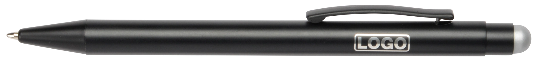 Długopis aluminiowy BLACK BEAUTY, czarny, srebrny 56-1101757