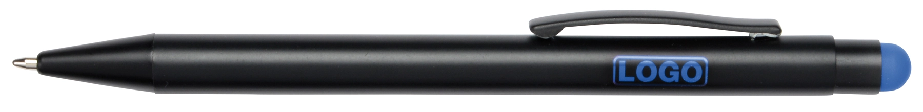 Długopis aluminiowy BLACK BEAUTY, czarny, niebieski 56-1101758