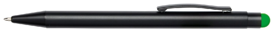 Długopis aluminiowy BLACK BEAUTY, czarny, zielony 56-1101761