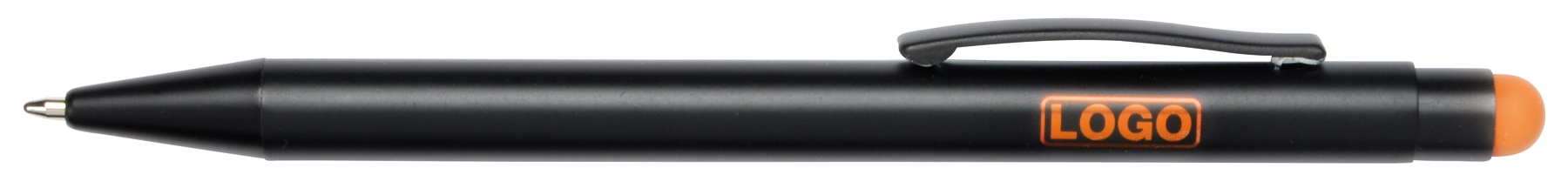 Długopis aluminiowy BLACK BEAUTY, czarny, pomarańczowy 56-1101762