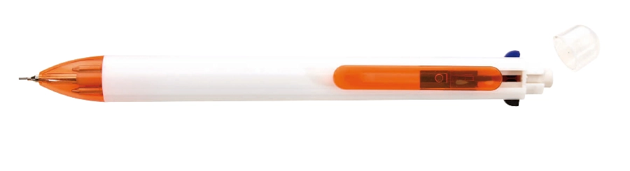 Długopis 3 kolory wkładów FUERTE, biały/pomarańczowy 56-1101833 biały