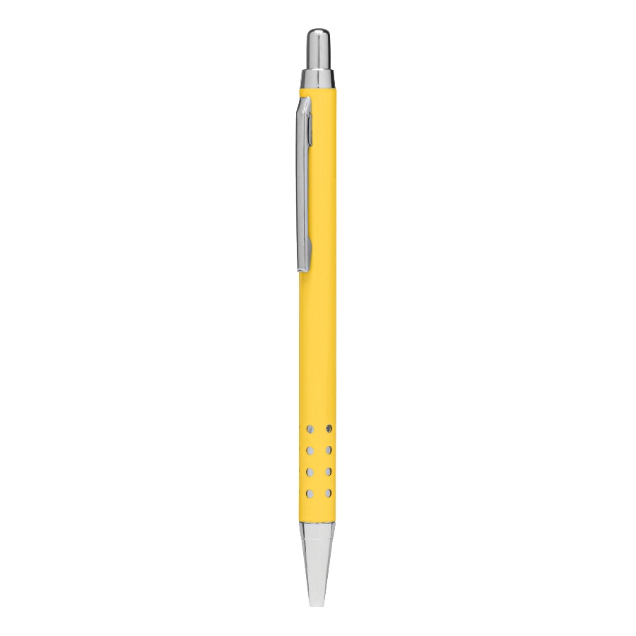 Mosiężny długopis BUDAPEST, żółty błyszczący 56-1102186