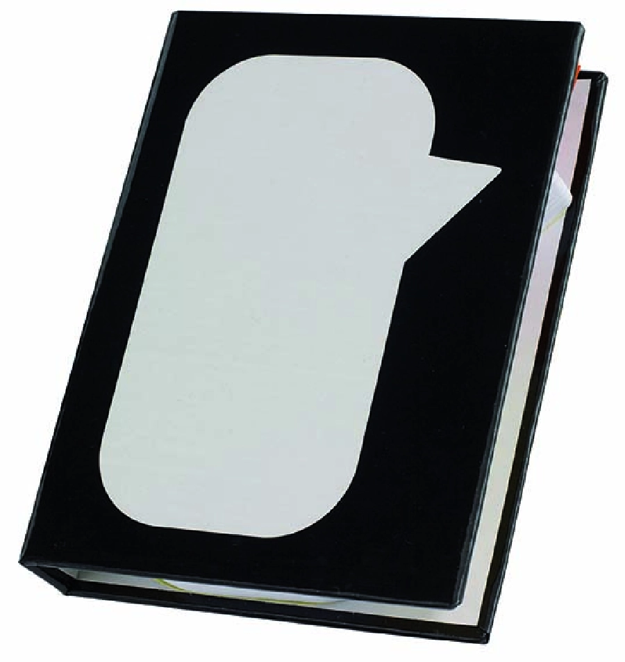 Pudełko na notatki SPEECH BUBBLE, czarny 56-1103047 czarny