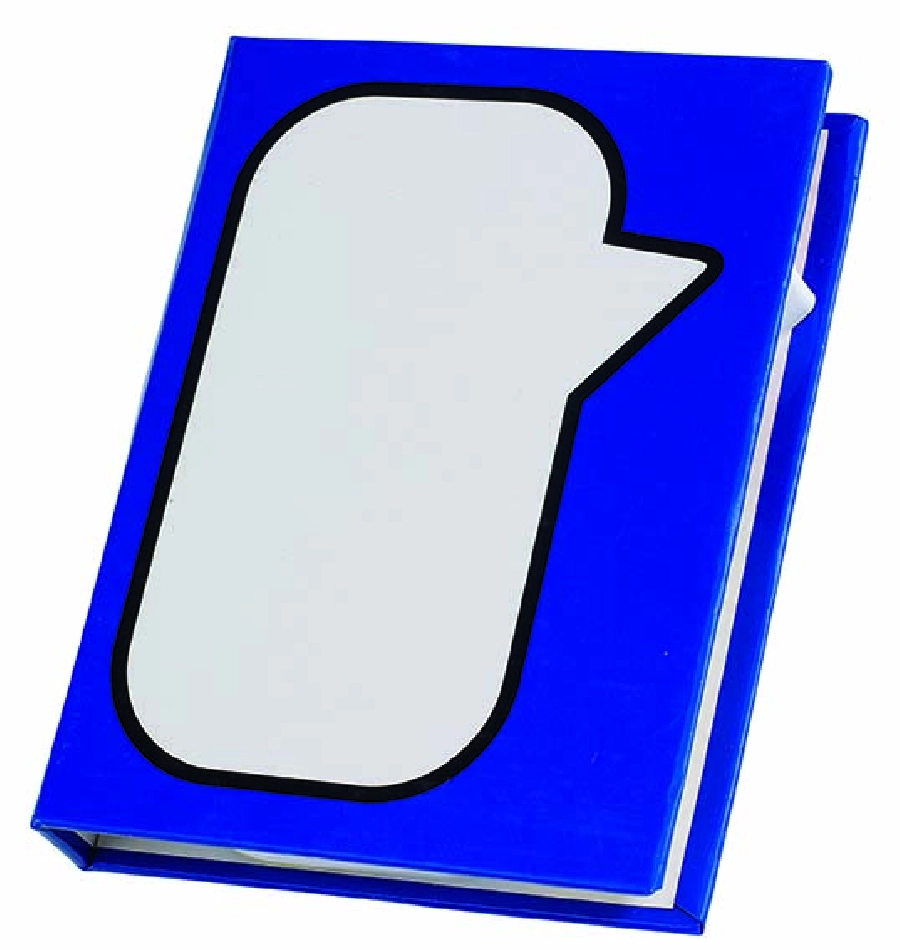 Pudełko na notatki SPEECH BUBBLE, niebieski 56-1103048 niebieski