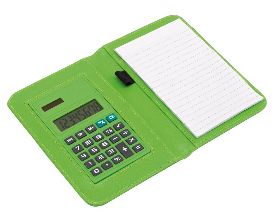 Mini portfolio z kalkulatorem TINY, zielony 56-1103196 zielony