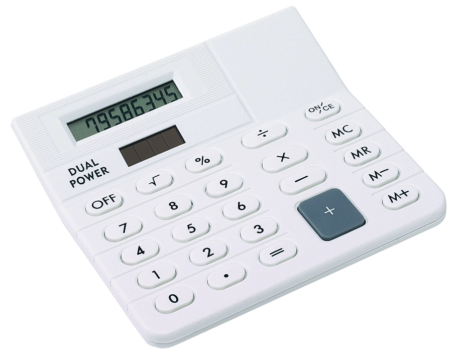Mini-kalkulator CORNER, biały 56-1104096 biały