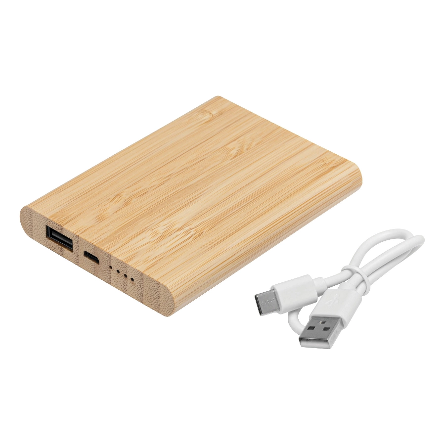 Powerbank BAMBOO EVOLUTION, brązowy 56-1107382