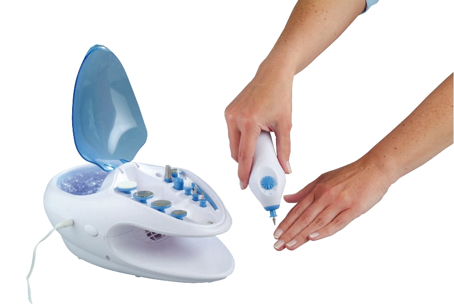 Zestaw do manicure/pedicure, EASY CARE, biały/niebieski 56-1802004 biały