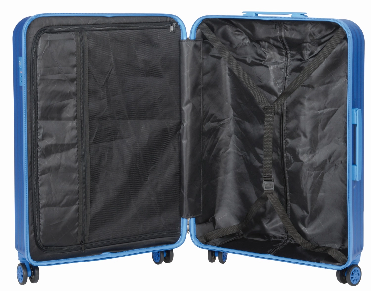 Trzyczęściowy zestaw walizek LIVERPOOL, niebieski 56-2210322 niebieski