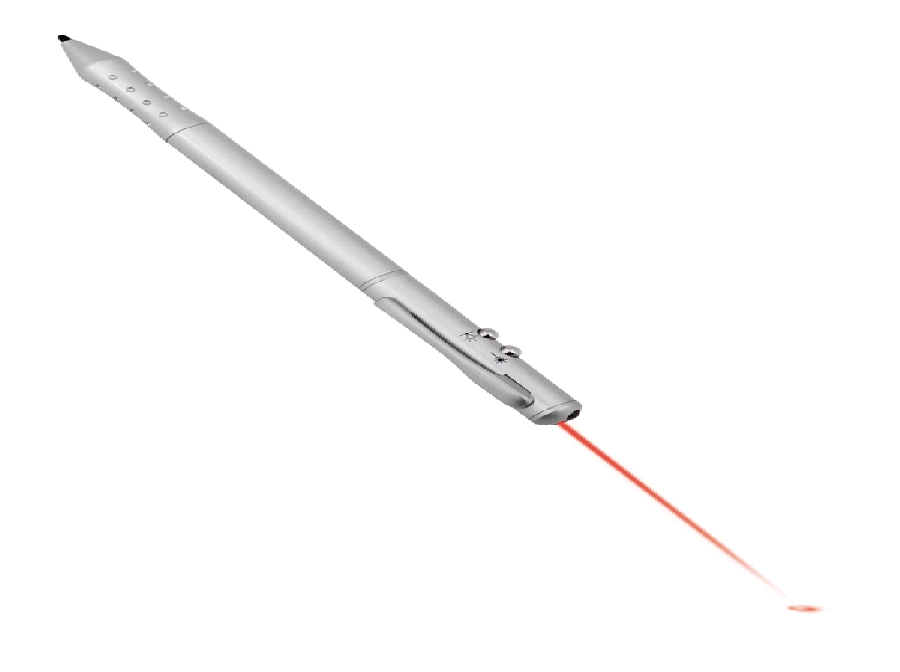 Wskaźnik laserowy, MULTIMEDIA II, srebrny 58-1100907 srebrny
